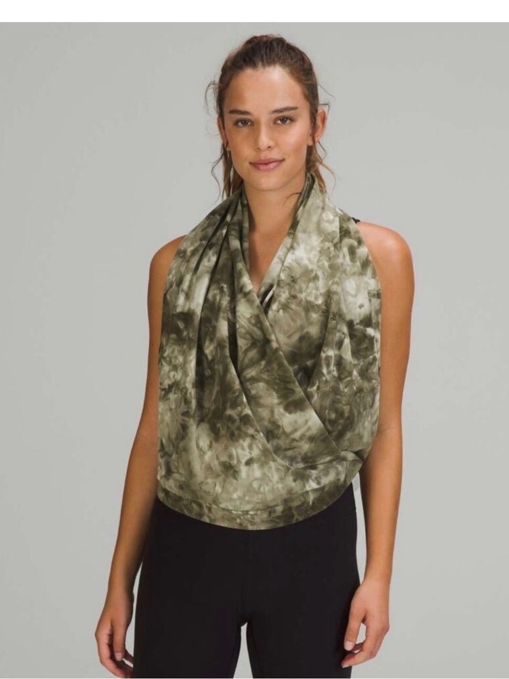 lululemon athletica Olive Tie-Dye Infinity Scarf